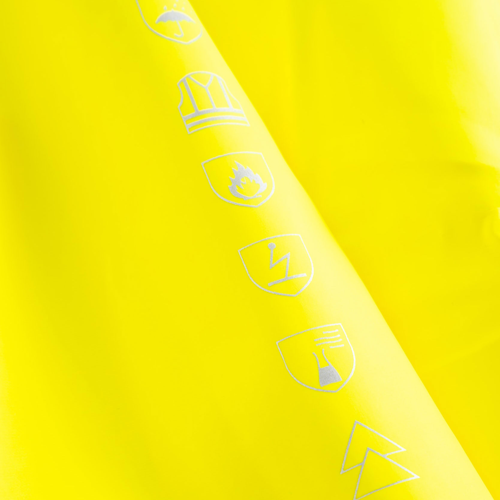 Lyngs&oslash;e Multinorm rain bib and brace, Hi-vis Yellow/Marine, large image number 2