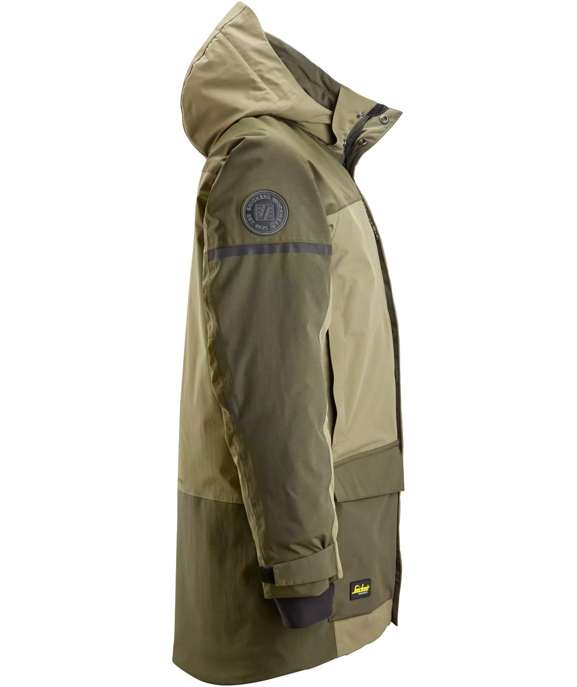 Snickers AllroundWork parkas 1801, Khaki Green/Dark Khaki Green, large image number 3
