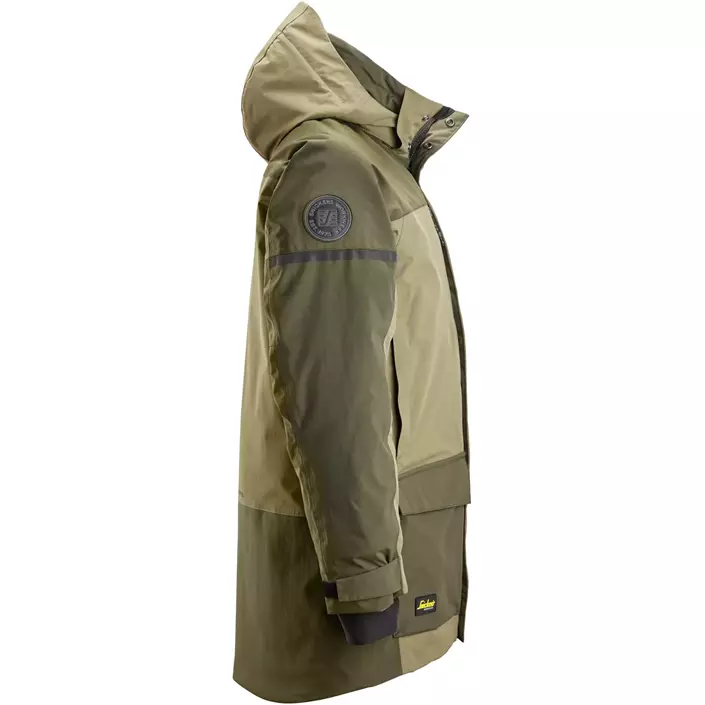 Snickers AllroundWork parkajakke 1801, Khaki Green/Dark Khaki Green, large image number 3