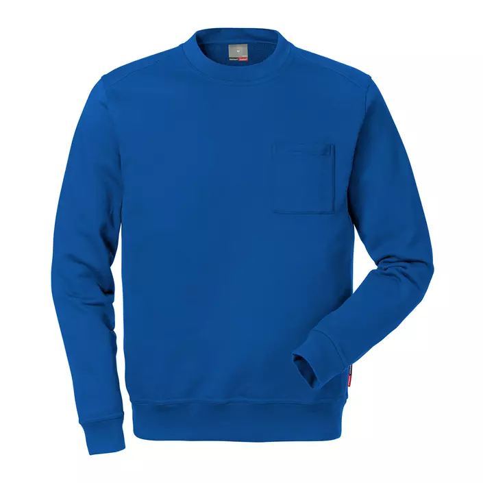 Kansas Match sweatshirt / arbejdstrøje, Blå, large image number 0