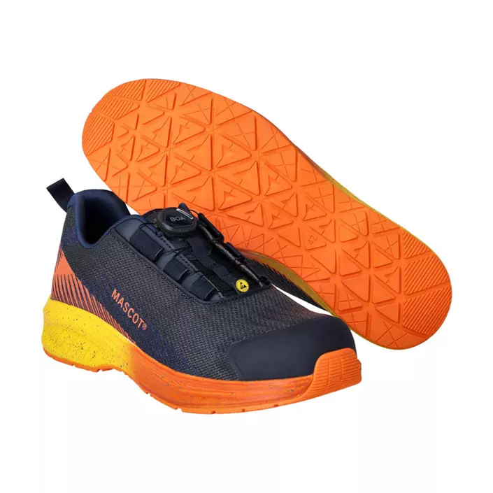 Mascot Customized safety shoes S1PS, Dark Marine/Orange, large image number 0