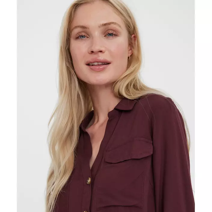 Vero Moda VMBUMPY skjorta dam, Winetasting, large image number 3