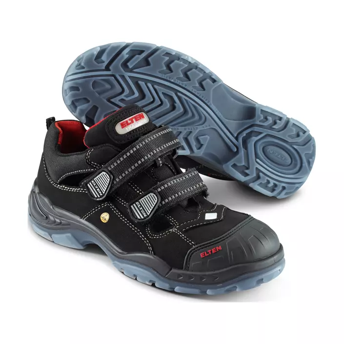 Elten Scott skyddssandaler S1P, Svart, large image number 0