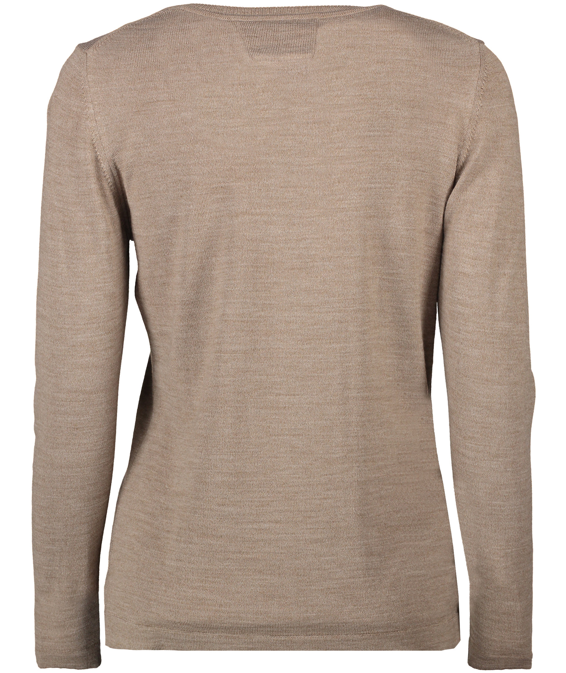 Seven Seas Damen Strickpullover mit Merinowolle, Sand melange