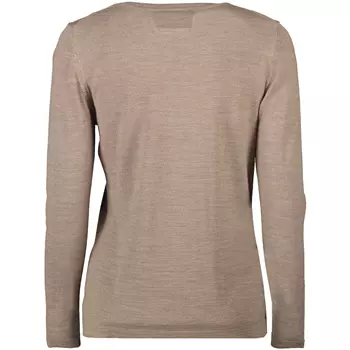 Seven Seas women's knitted pullover with merino wool, Sand melange