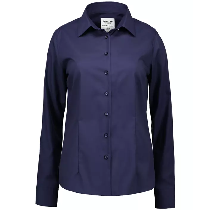 Seven Seas moderne fit Fine Twill women's shirt, Navy, large image number 0