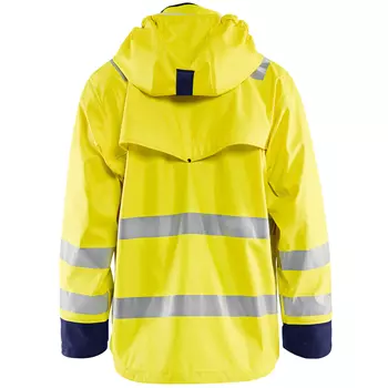 Blåkläder Heavy Weight regnjakke, Hi-vis gul/marineblå