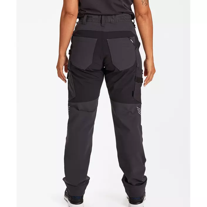 Engel Entire dame arbejdsbukser full stretch, Anthracite Grey/Black, large image number 4