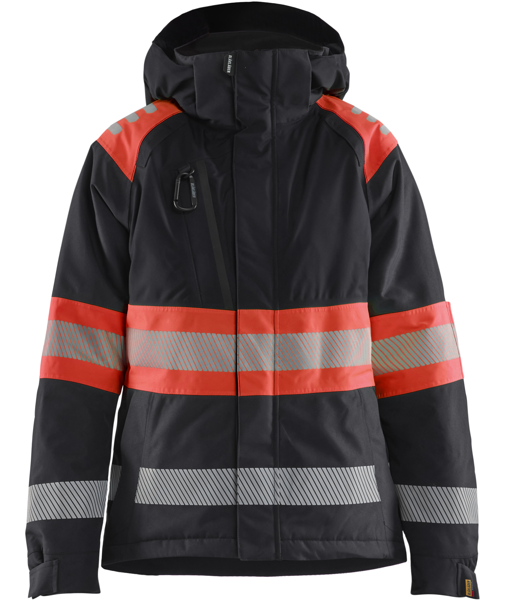Bl&aring;kl&auml;der Damen Winterjacke, Schwarz/Hi-Vis Rot, large image number 0