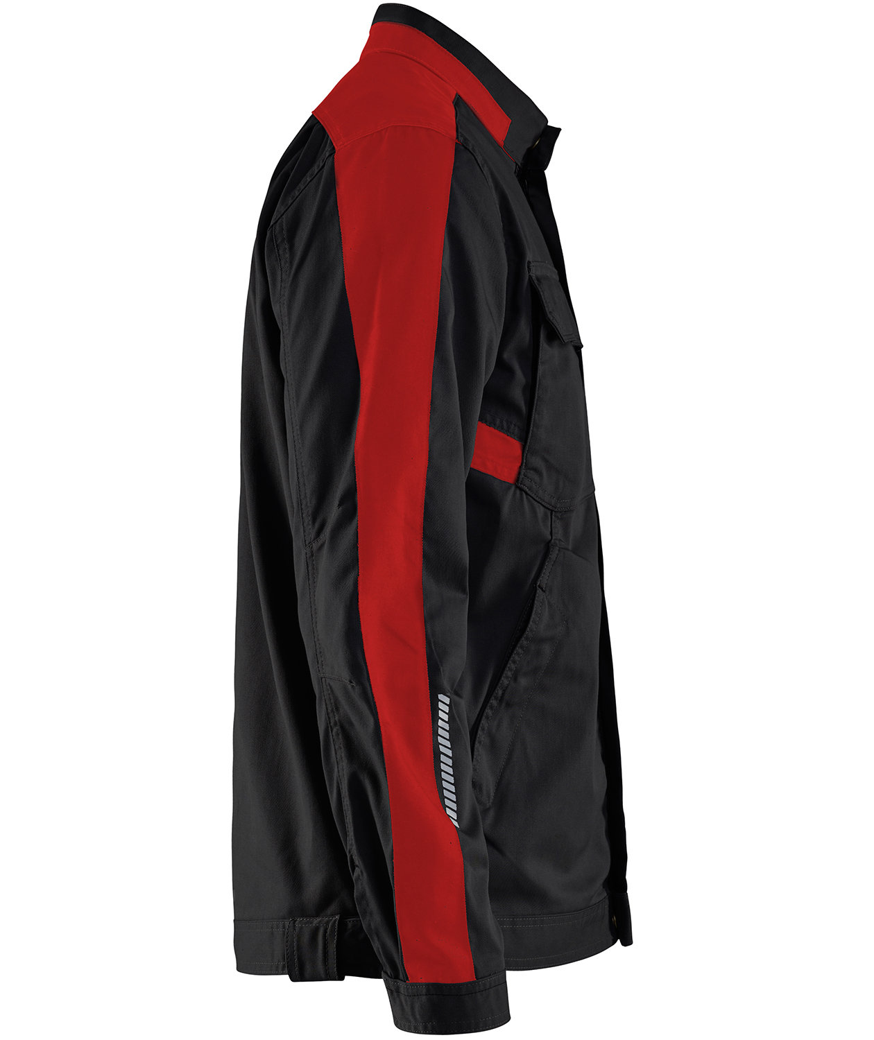 Bl&aring;kl&auml;der arbejdsjakke, Sort/R&oslash;d, large image number 3