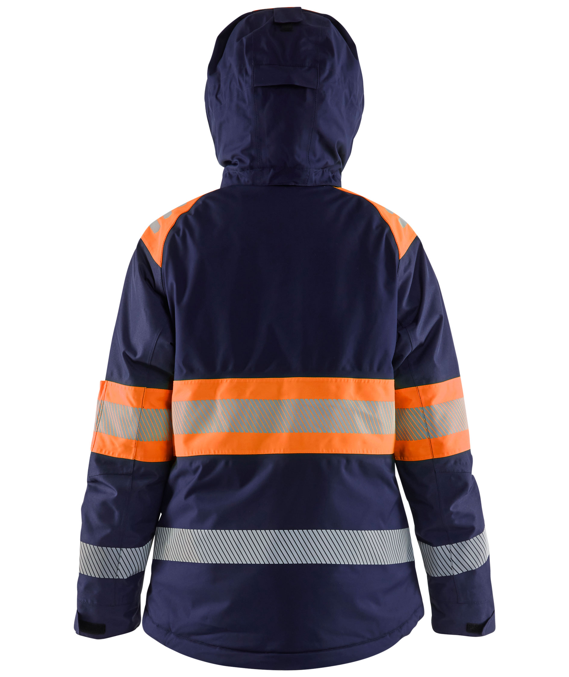 Bl&aring;kl&auml;der women's winter jacket, Marine/Orange, large image number 4