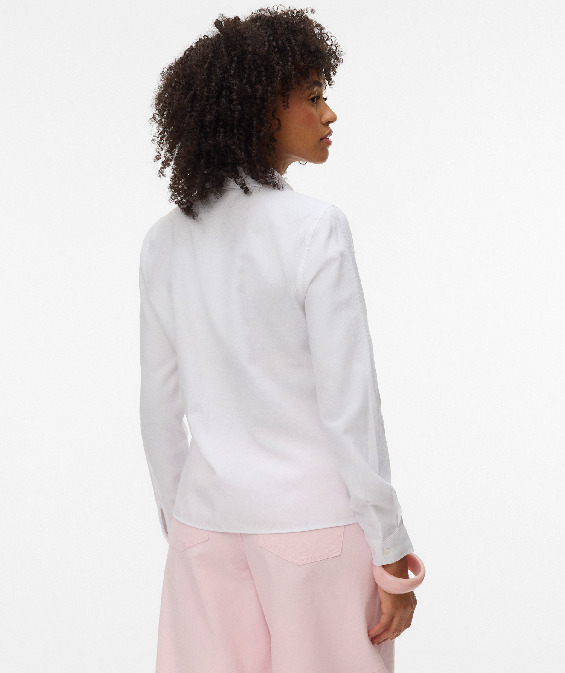 Vero Moda VMLAUREN Oxford skjorta dam, Bright White, large image number 2