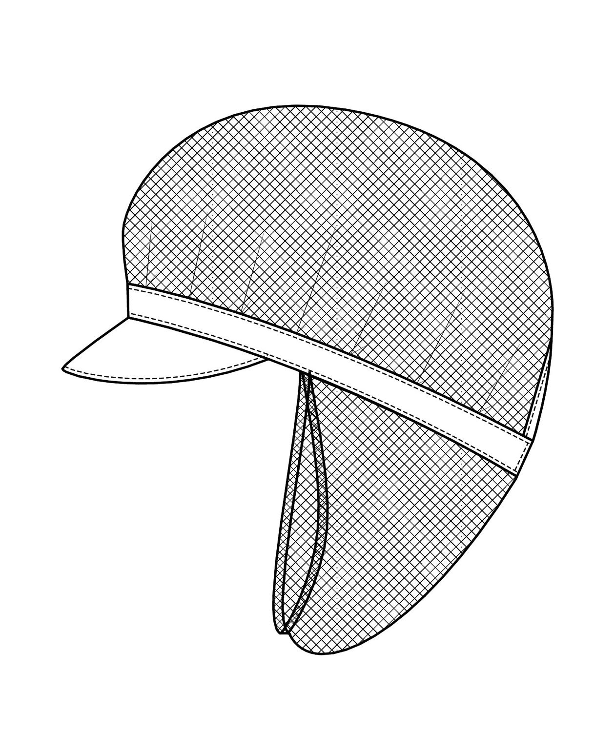 Kentaur HACCP keps med h&aring;rn&auml;t, Kungsbl&aring;