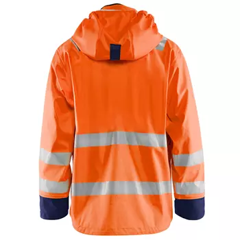 Blåkläder foret regnjakke, Hi-vis Oransje/Marineblå