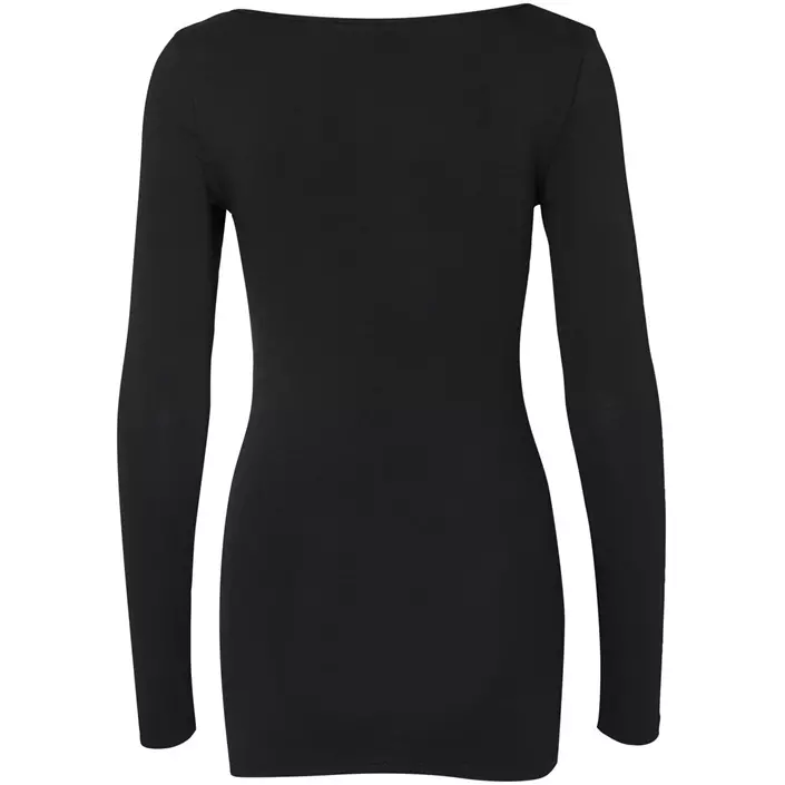 Vero Moda VMMAXI MY SOFT lang langærmet dame T-shirt, Black, large image number 2