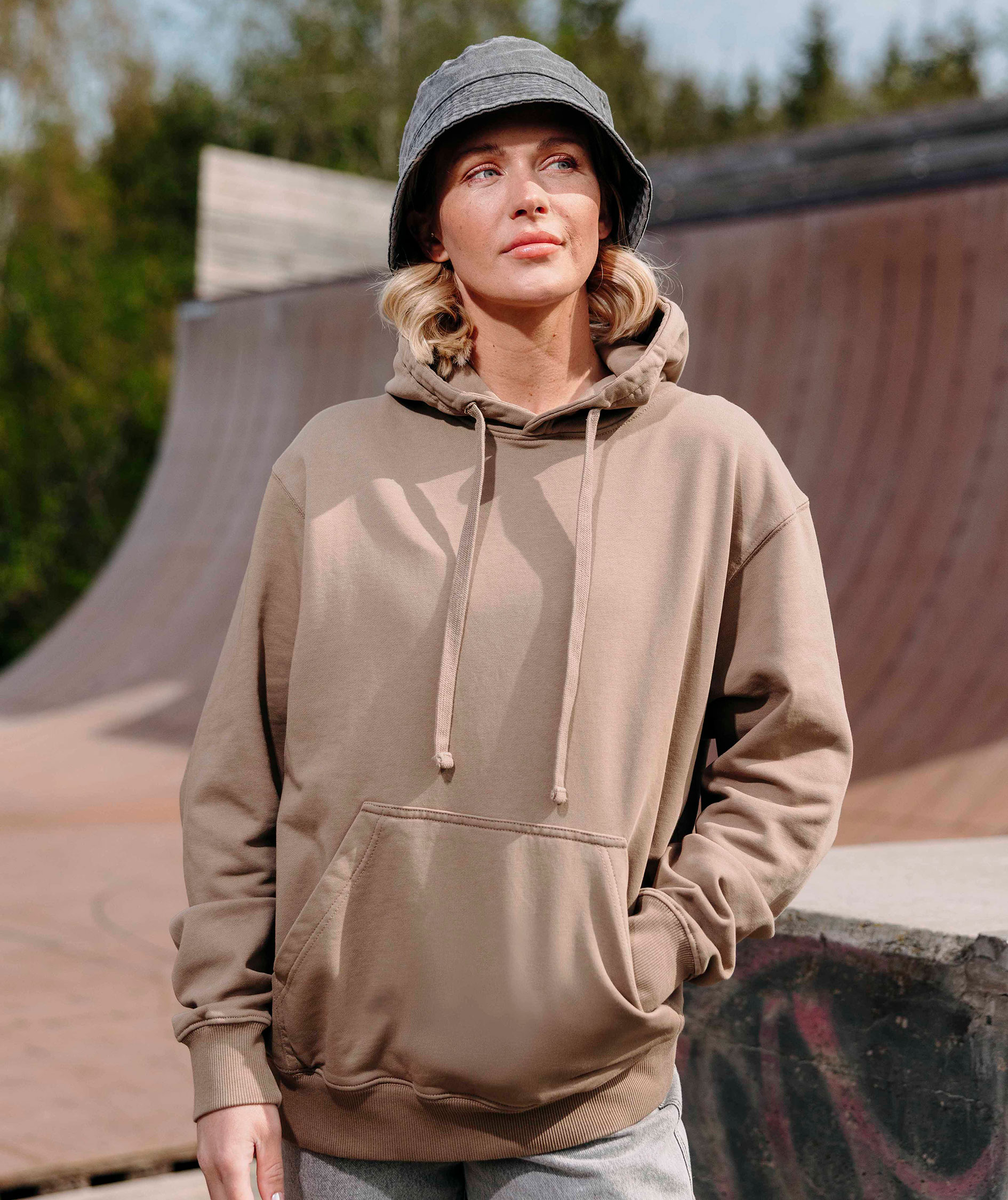 YOU Braga hoodie, Latte, large image number 4