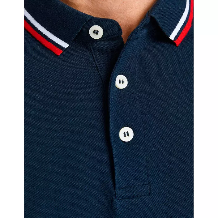Jack & Jones JJEPAULOS kortermet polo T-skjorte, Navy Blazer, large image number 4