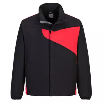Portwest PW2 softshell jacket, Black/Red