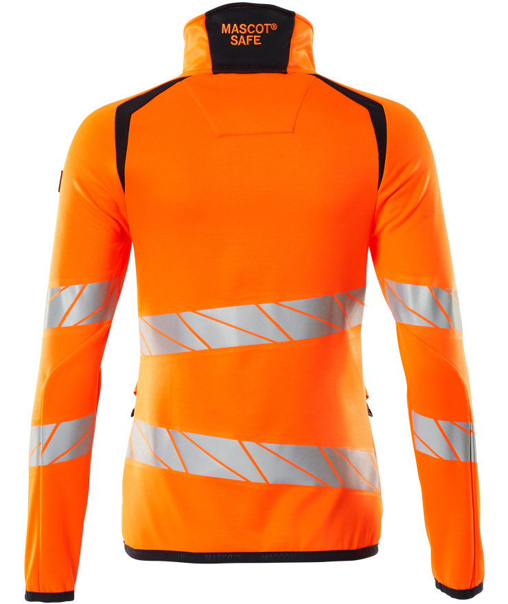 Mascot Accelerate Safe women's fleece sweater, Hi-Vis Orange/Dark Marine