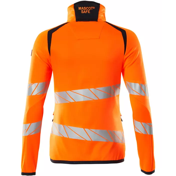 Mascot Accelerate Safe women's fleece sweater, Hi-Vis Orange/Dark Marine, large image number 1
