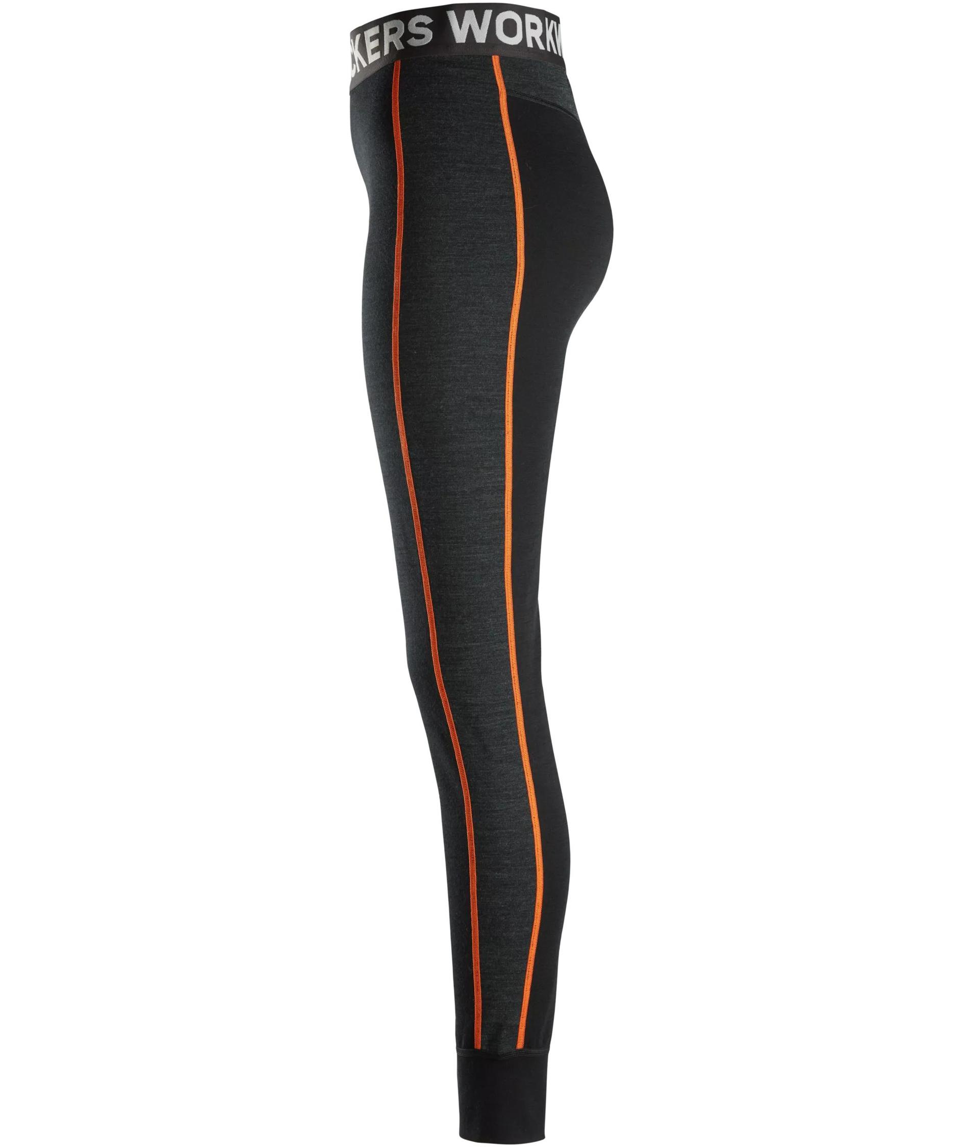 Snickers women's thermal long johns with merino wool 9471, Black/Anthracite Melange, large image number 8