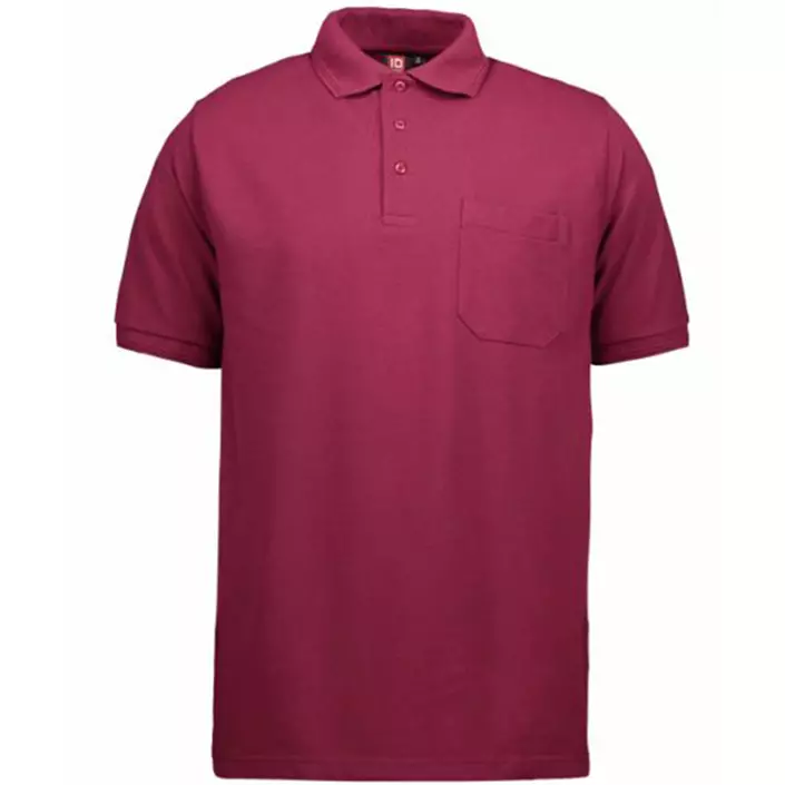 ID PRO Wear Polo shirt, Bordeaux, large image number 1