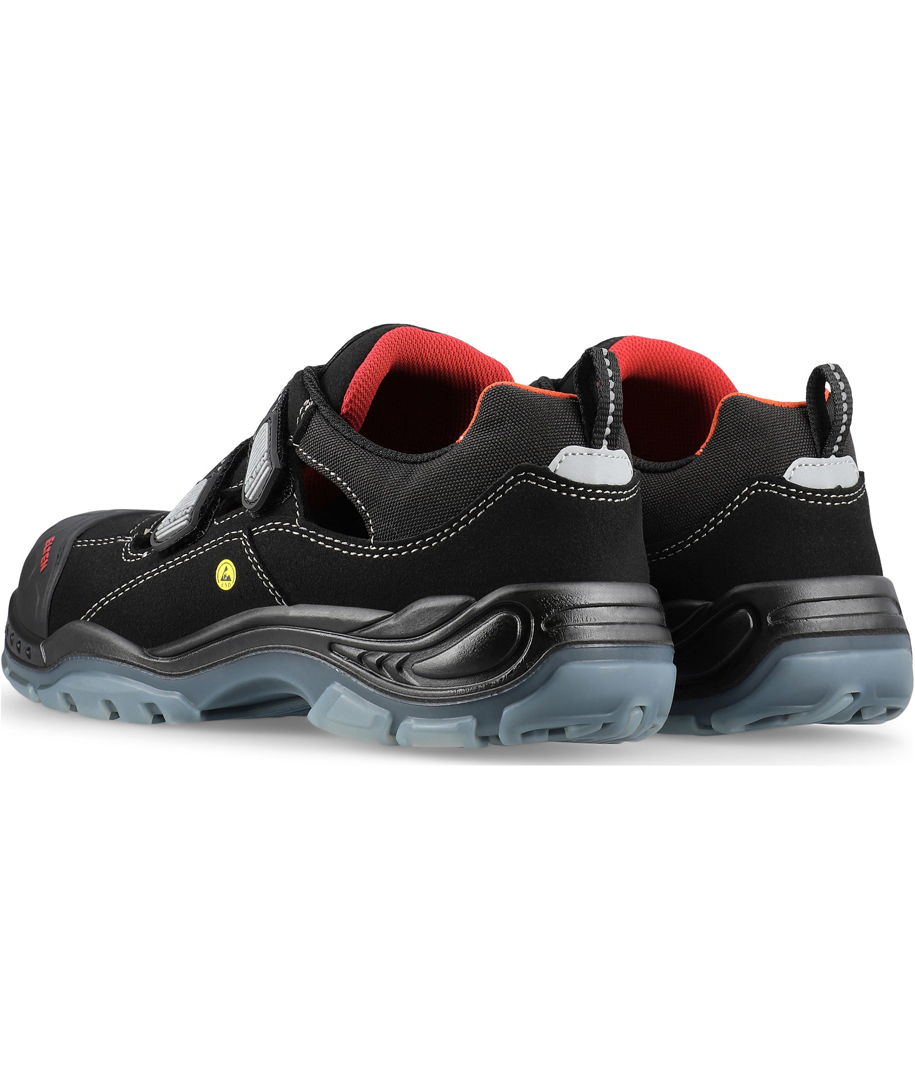 Elten Scott safety sandals S1P, Black, large image number 4