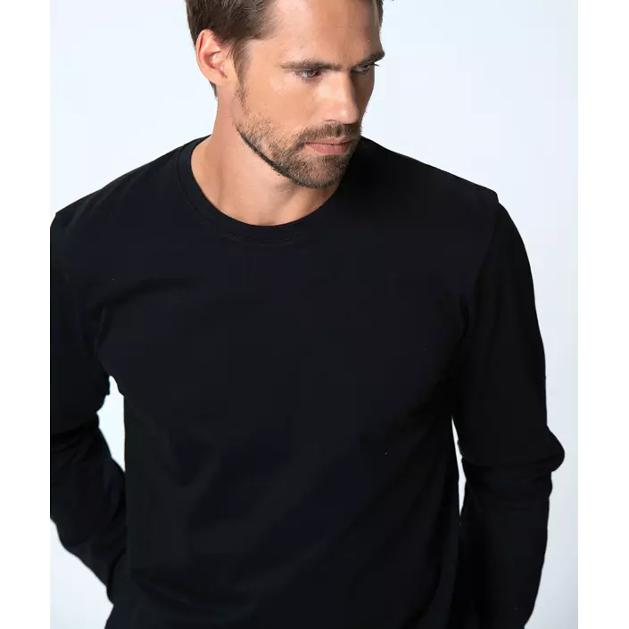 Clique Basic-T langærmet T-shirt, Black, large image number 1