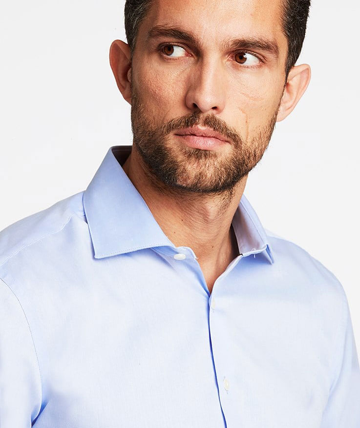 Lindbergh Fine Twill Modern fit shirt, Light Blue, large image number 5