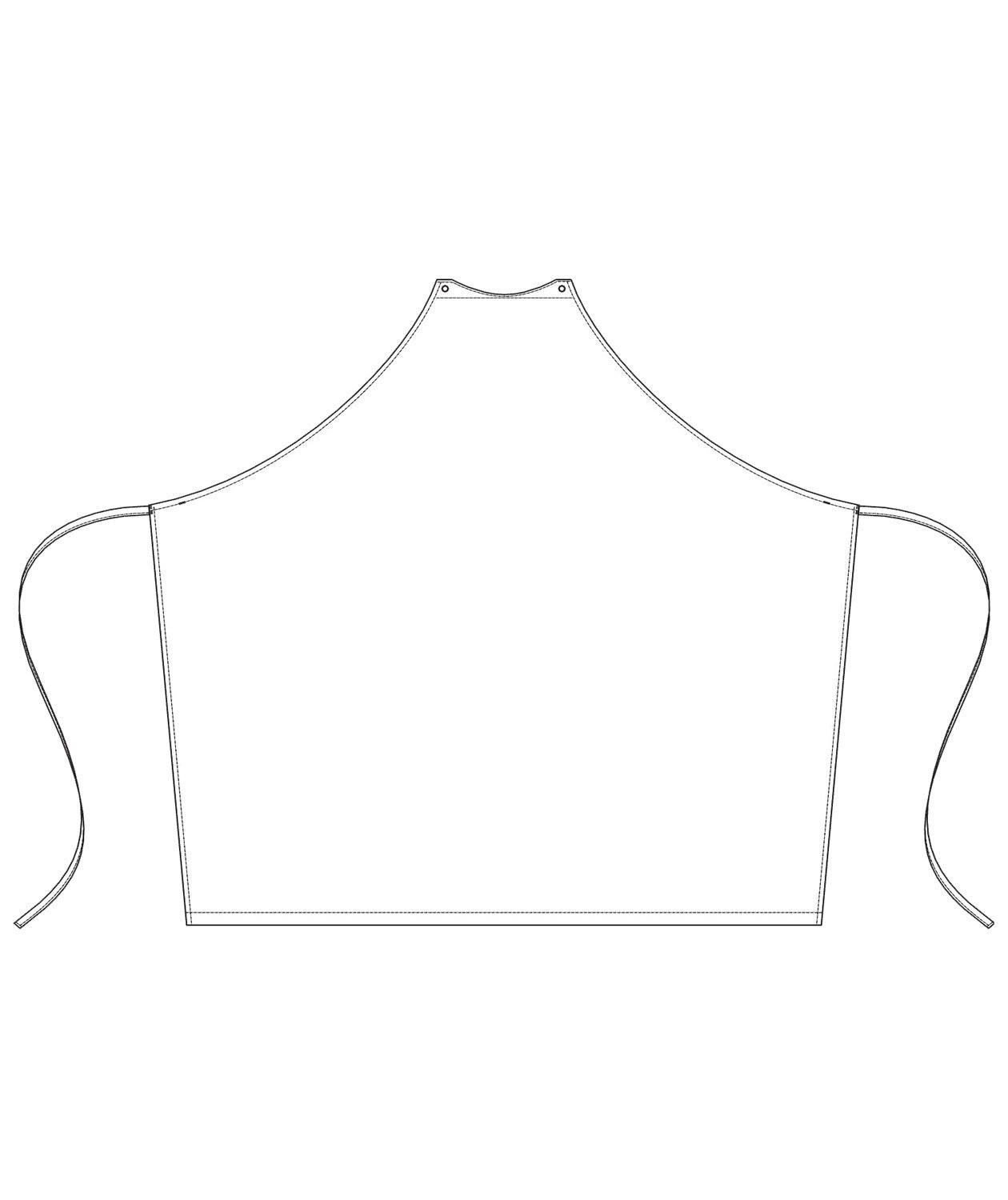 Kentaur A Collection bib apron, White