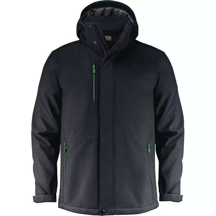 Printer Overlanding softshelljakke, Black, large image number 0