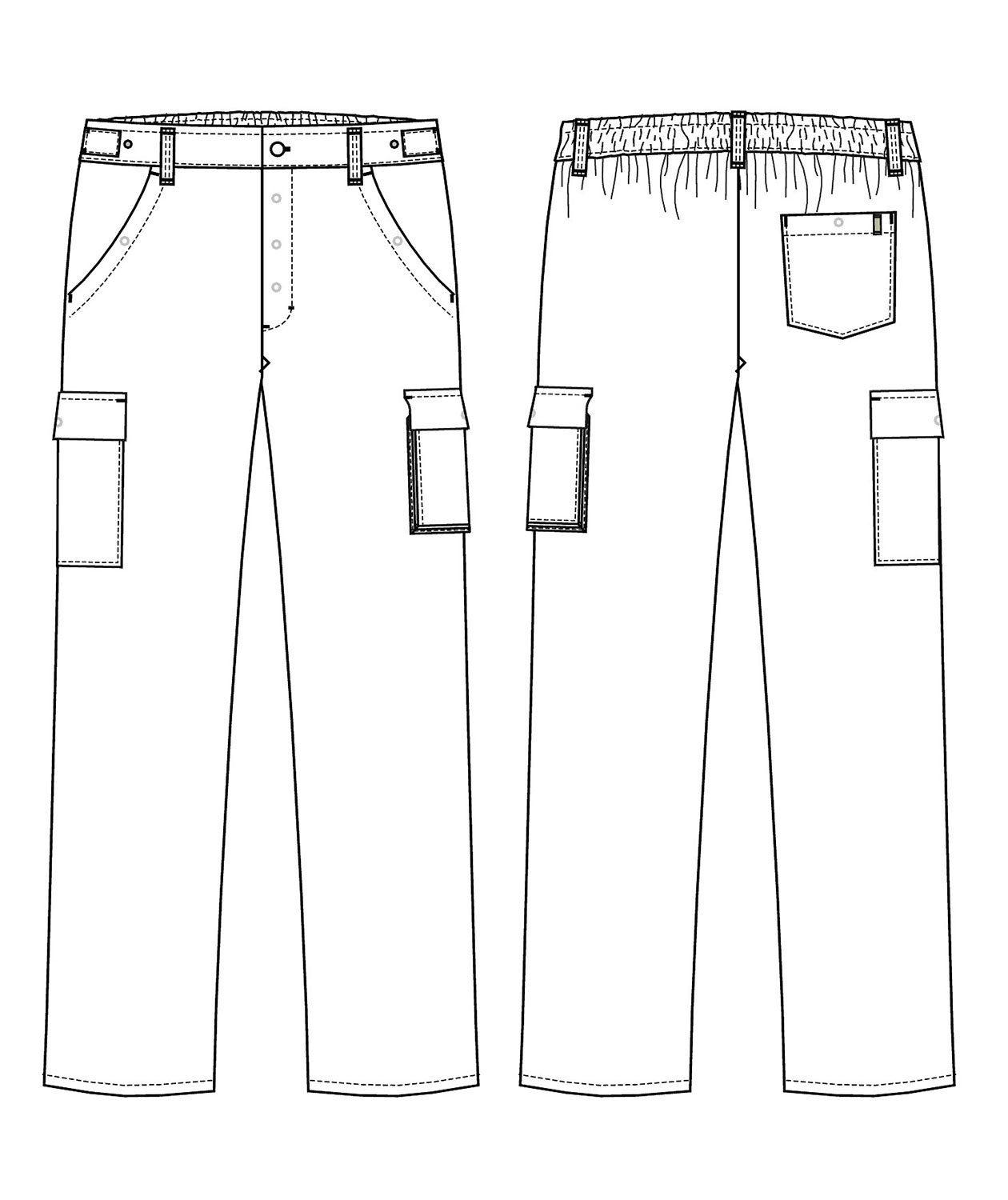 Kentaur HACCP trousers leg length 80 cm, Light Grey