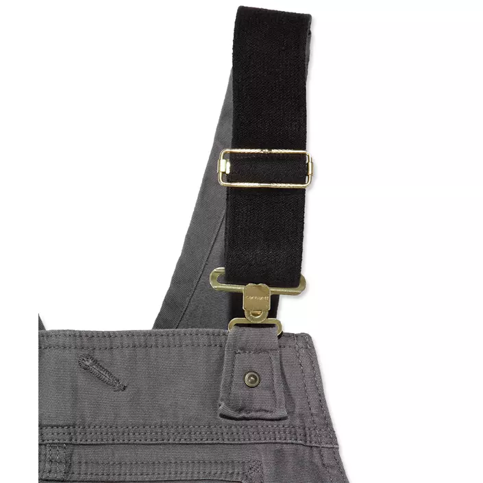Carhartt Rigby hängselbyxa full stretch, Gravel, large image number 4