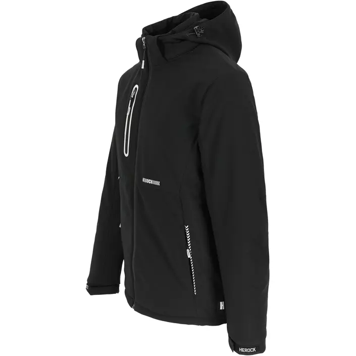 HEROCK Taris fodrad softshelljacka, Black, large image number 7