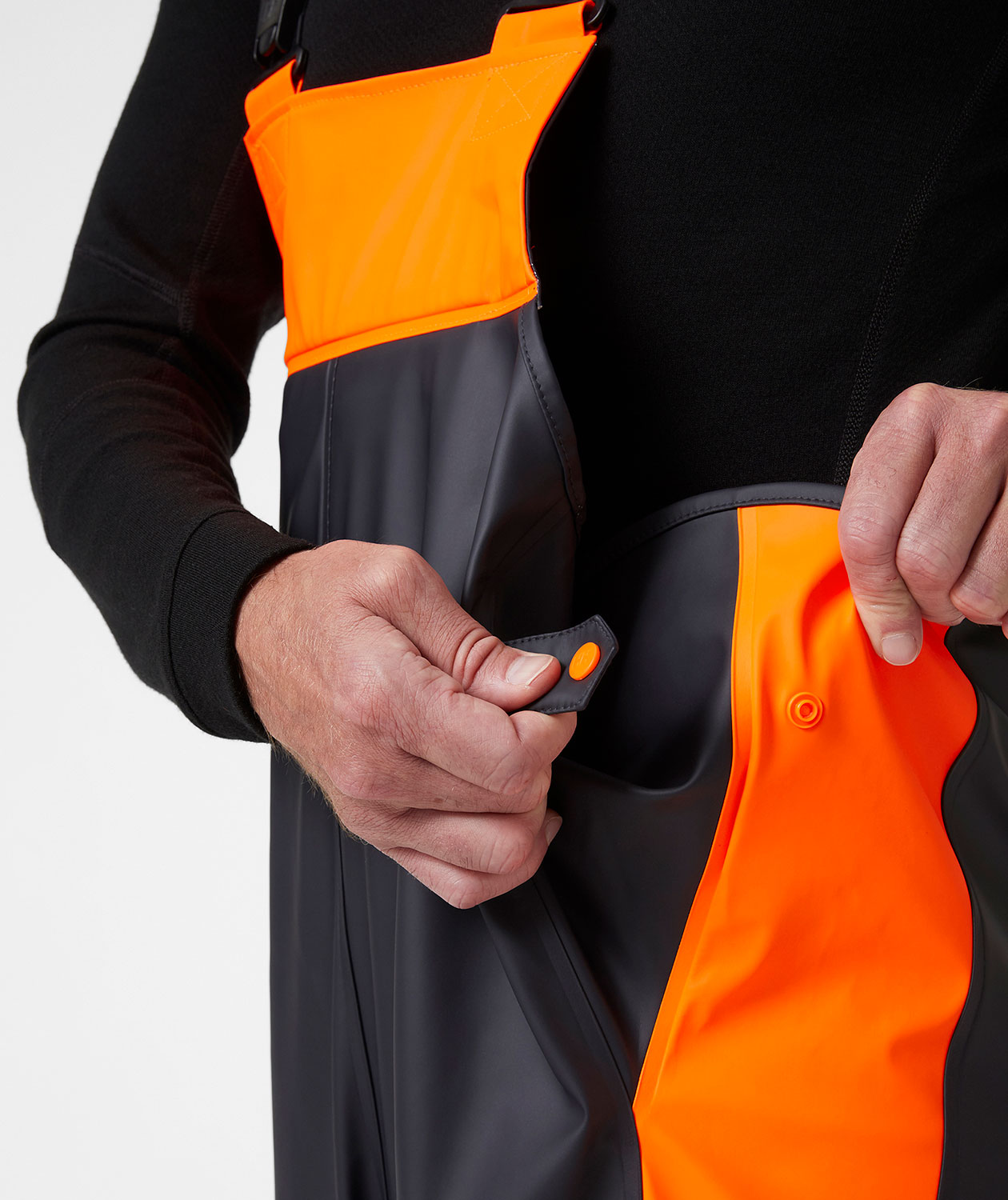 Helly Hansen Alna 2.0 regnoveralls, Ebony/Hi-Vis Orange, large image number 5