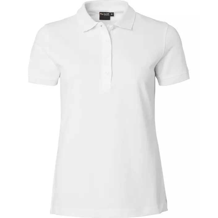 Top Swede dame polo T-shirt 187, Hvid, large image number 0