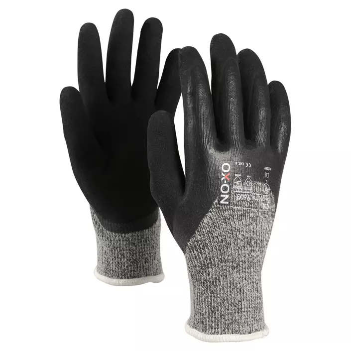 OX-ON Cut Supreme 9603 wintergloves with cut resistance Cut D, Black/Grey, large image number 0