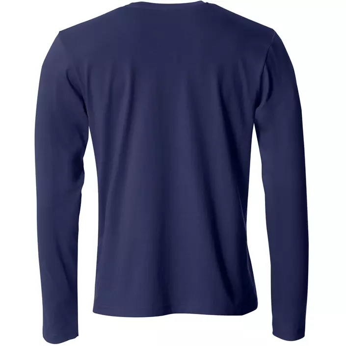 Clique Basic-T langermet T-skjorte, Dark navy, large image number 1
