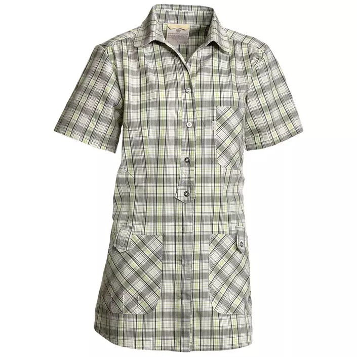 Nybo Workwear Joy women's tunic, Green/lime green checkered, large image number 0
