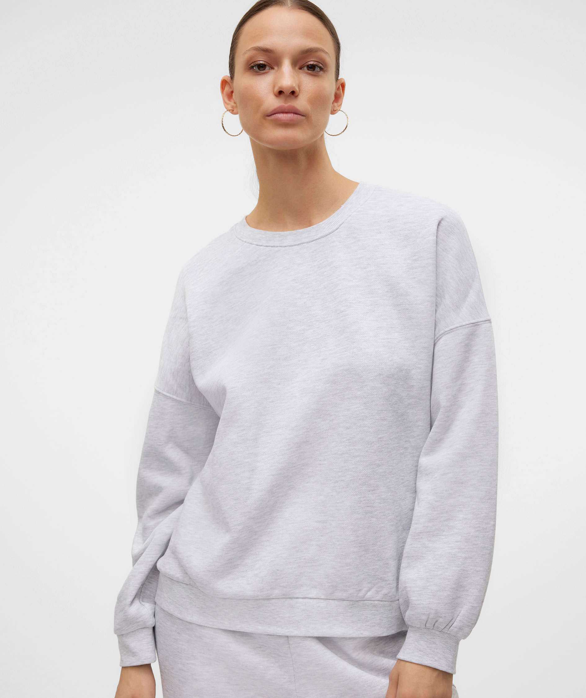 Vero Moda VMSONJA women's sweatshirt, Light Grey Melange, large image number 3