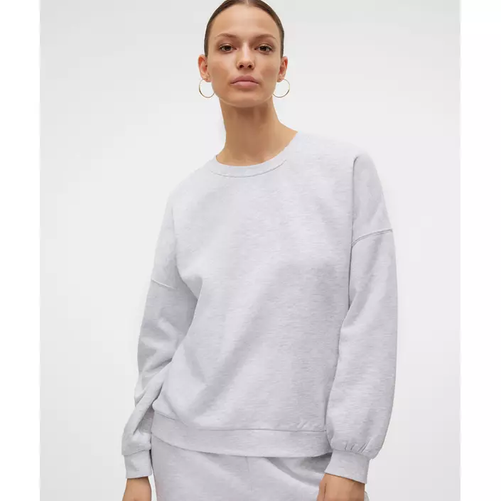 Vero Moda VMSONJA dame sweatshirt, Light Grey Melange, large image number 3