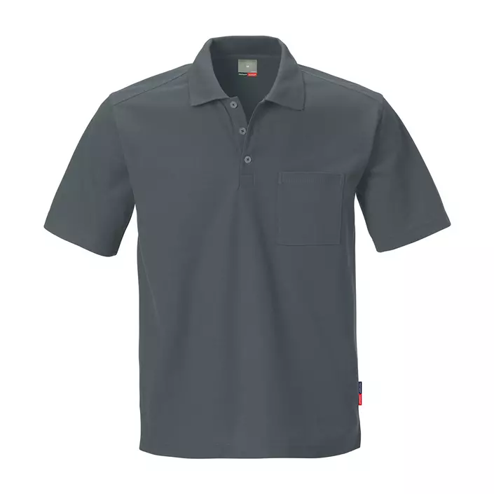 Kansas kortermet Polo T-skjorte, Mørkegrå, large image number 0