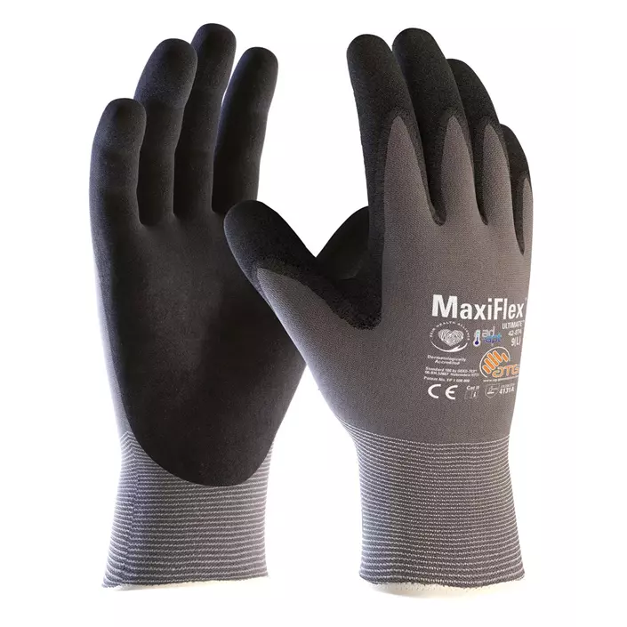 ATG MaxiFlex® Ultimate™ AD-APT® 42-874 work gloves (box with 144 pairs), Black/Grey, large image number 1