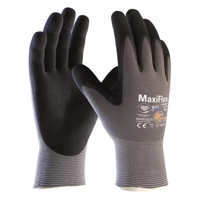 ATG MaxiFlex® Ultimate™ AD-APT® 42-874 work gloves (box with 144 pairs), Black/Grey, large image number 1