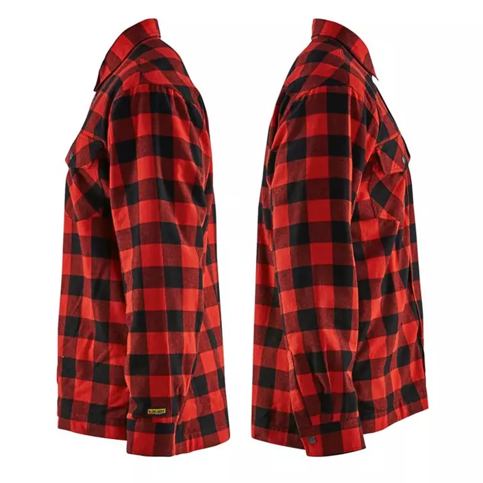 Blåkläder foret flannel snekkerskjorte, Rød/Svart, large image number 3