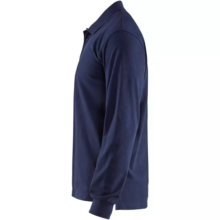 Blåkläder långärmad pikétröja, Marin, large image number 3