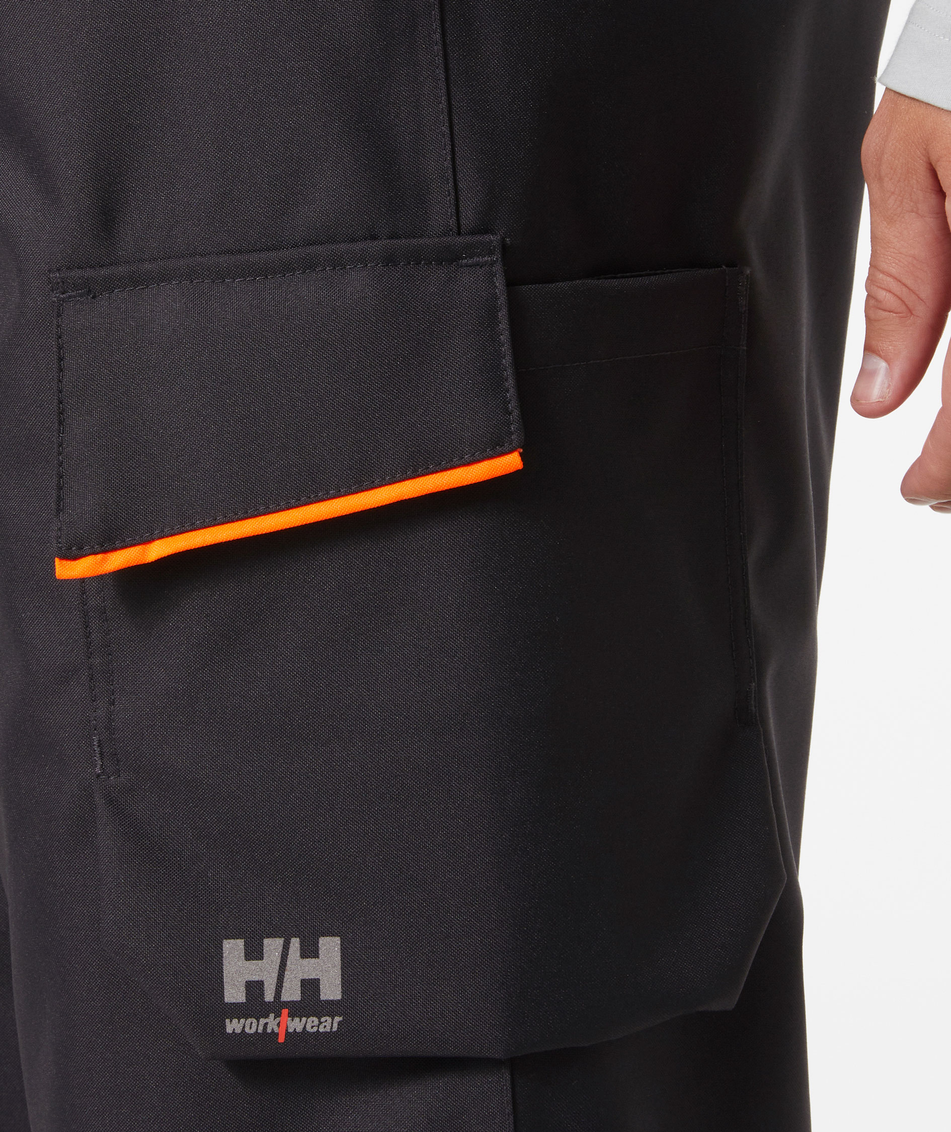 Helly Hansen UC-ME winter trousers, Hi-vis Orange/Ebony, large image number 4