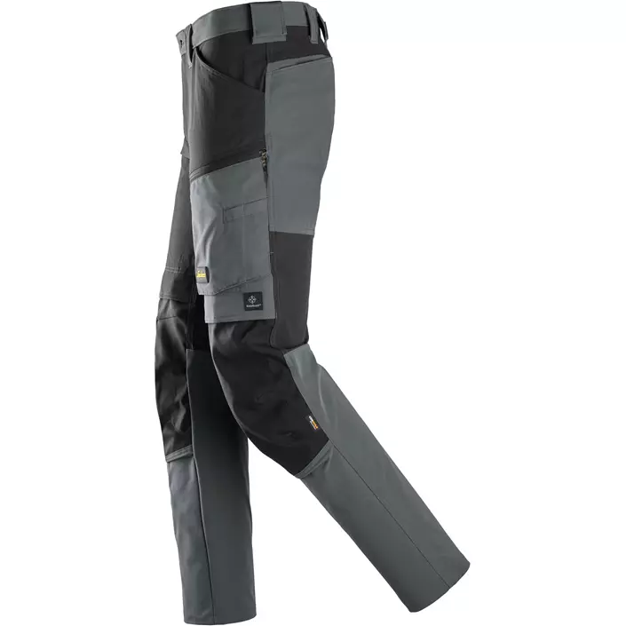 Snickers AllroundWork arbeidsbukse 6318 full stretch, Steel Grey/Black, large image number 3