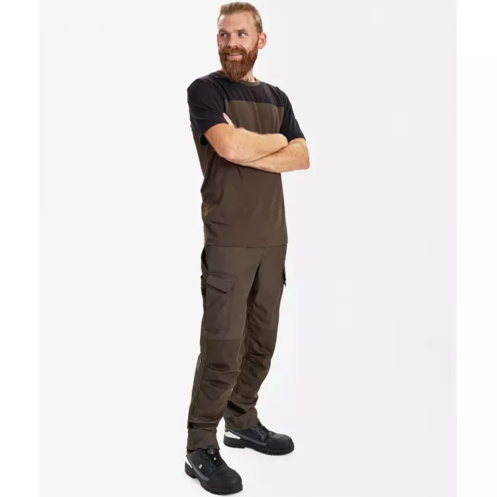 Engel Entire T-shirt, Forest Green/Black, large image number 2