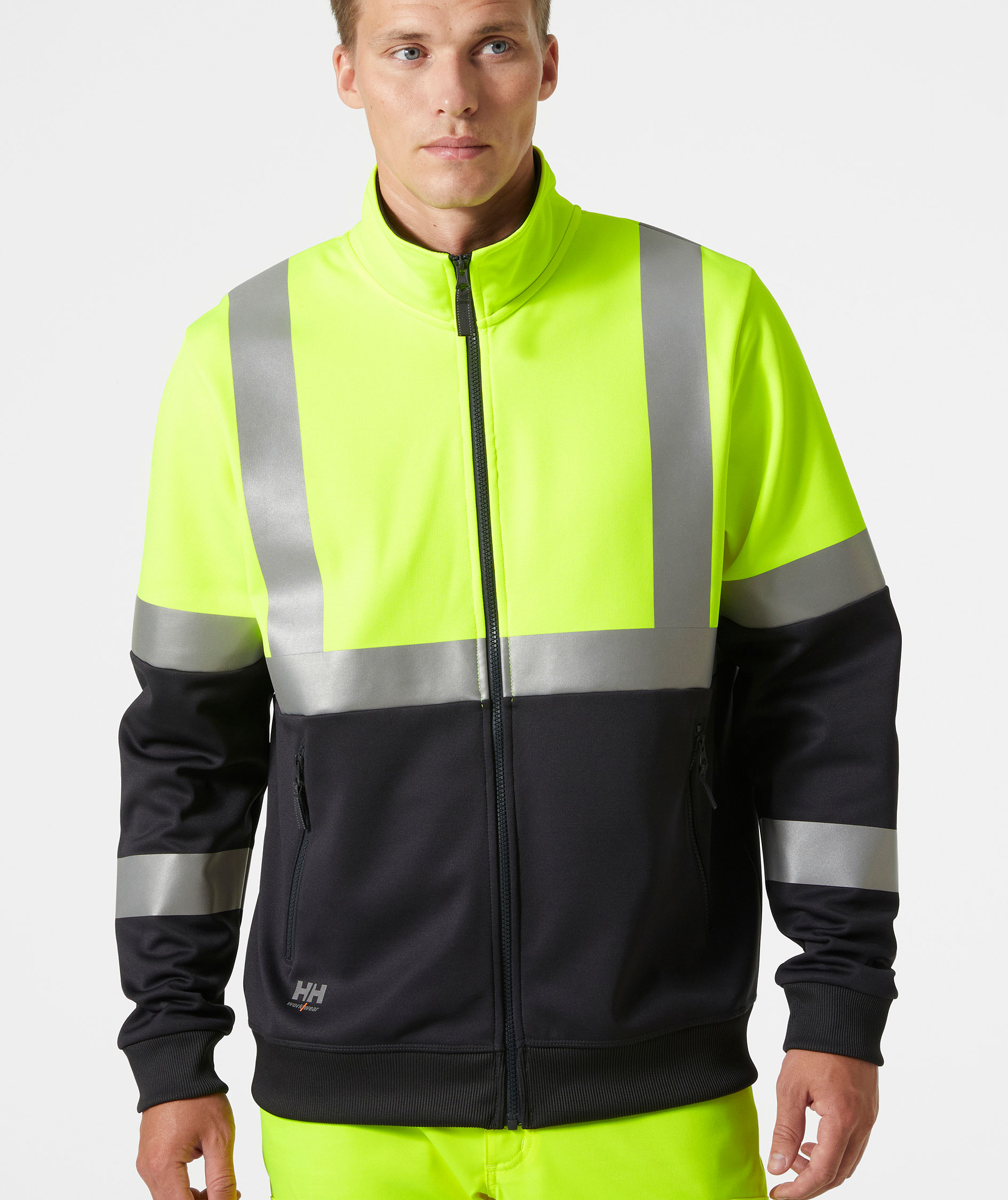 Helly Hansen Addvis cardigan, Hi-vis yellow/Ebony, large image number 1